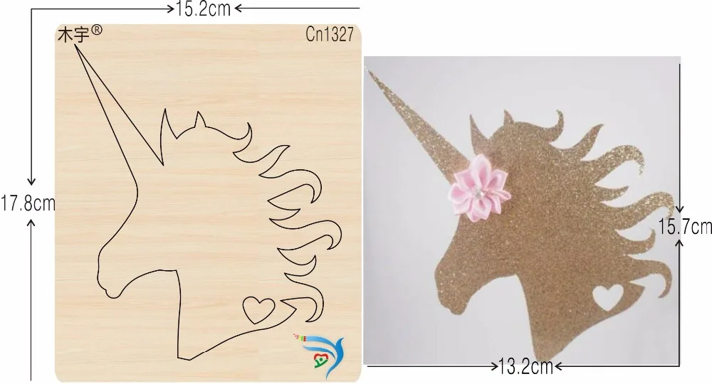 

Unicorn cn1327 muyu cutting die-- new wooden mould cutting dies for scrapbooking Thickness-15.8mm
