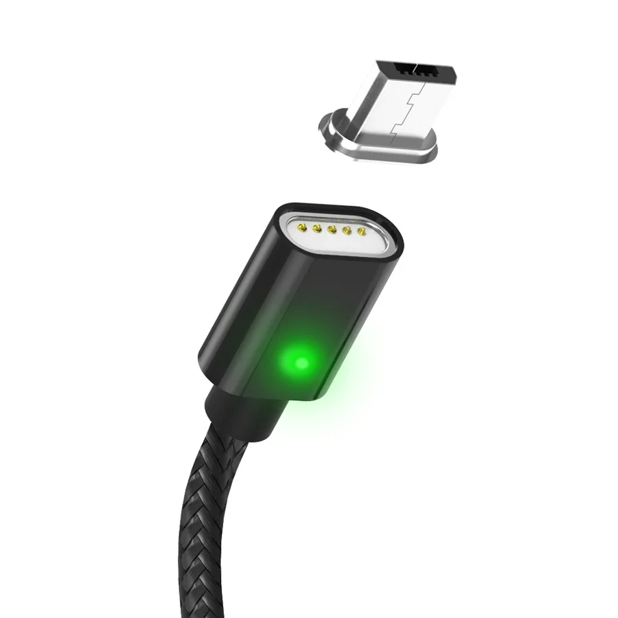 EtopLink جديد المغناطيسي شفط شحن كابل يو اس بي أعمى شفط المغناطيس النايلون كابل بيانات LED المصغّر usb نوع-C شاحن كابل يو اس بي s