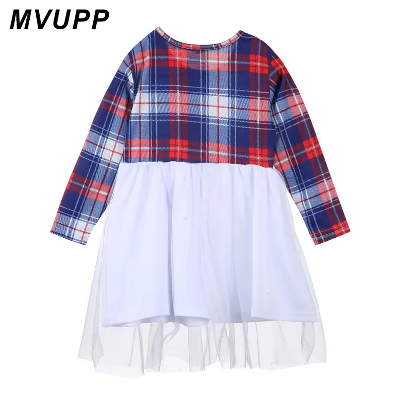 MVUPP платья для мамы и дочки осень г. Одинаковые комплекты для семьи мама и я, клетчатая рубашка в полоску с длинными рукавами для девочек Женская одежда