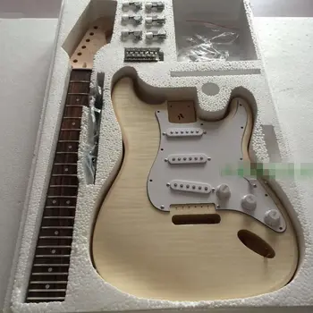 

DIY Electric Guitar Kit Body Rosewood Fingerboard Maple Neck for ST