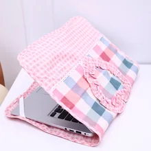 Розовый клетчатый узор для ноутбука пылезащитный чехол многоразовый Пыленепроницаемый Чехол для компьютера 14 дюймов для ноутбука