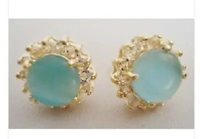 

FREE SHIPPING>>> Hot sale Free Shipping>>>>>Beautiful A Pair of Blue Opal Earring