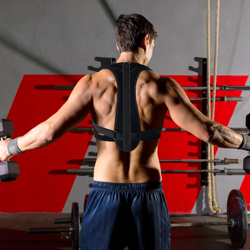 

Aptoco Adjustable Back Support for Men Women Posture Corrector Back Pain Relief Corrector Brace Shoulder Posture Sports Safety