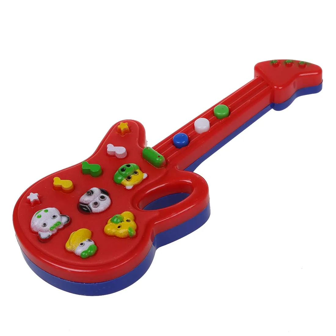 

2 PCS of (Child Baby Kids Foxy Electronic Guitar Rhyme Developmental Music Sound Toy)