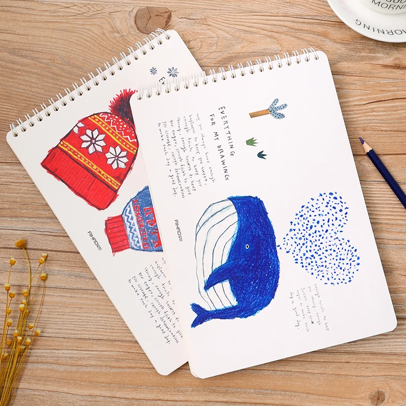 

Cute Kawaii Student Drawing Notebook Watercolor Paper Sketch Book For Painting Art Student Supplies