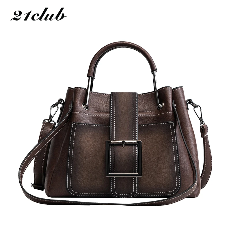 

21club brand small solid color thread vintage casual fashion ladies totes party shopping purse wowen crossbody shoulder handbags
