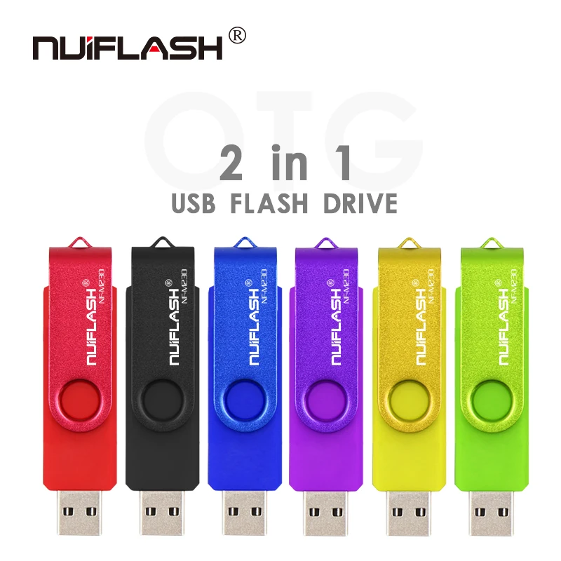 

nuiflash OTG waterproof phone Usb Pen drive 64GB USB flash 2.0 Drive 4GB 8GB 16GB Pendrive 32GB memory stick 128GB U disk