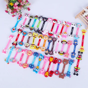 

30pcs/lot Cartoon Cable Organizer Bobbin Winder Protector Wire Cord Management Marker Holder Cover For Earphone iPhone MP3 USB