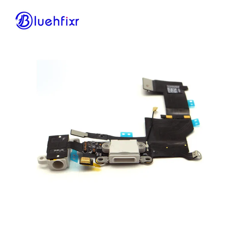 10 PCS LOT For iPhone 5S Charging Port Flex Cable Charger USB Dock Connector with Headphone Jack Mic Antenna Cable Replacement