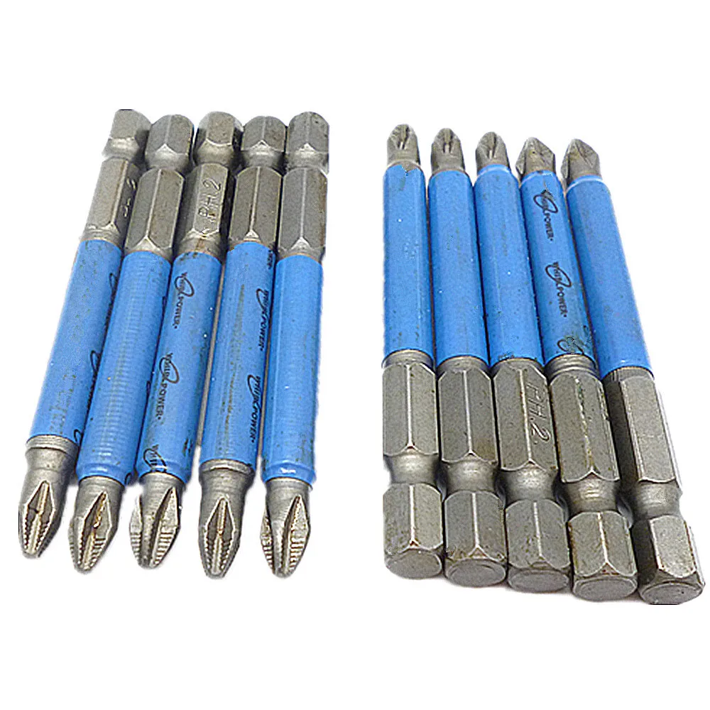 Hex Magnetic Anti Slip Electric Screwdriver Bits S2 PH2 65mm Power Tools