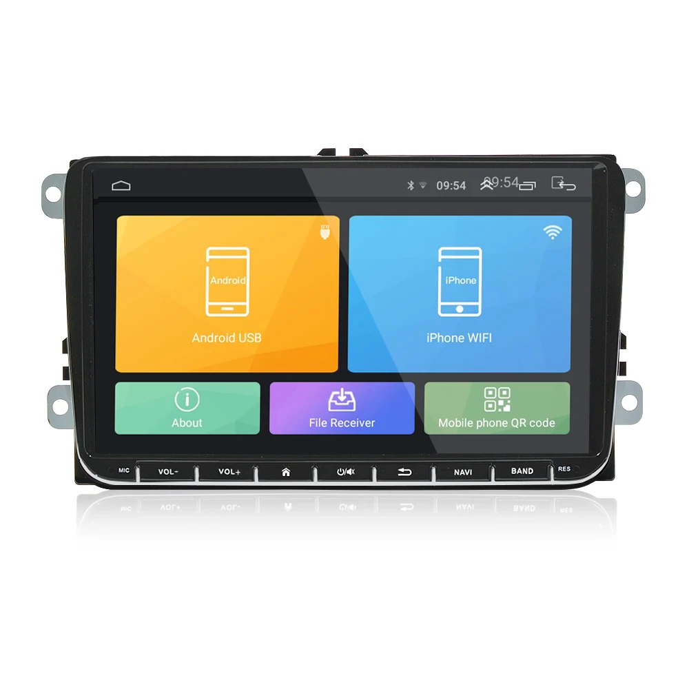 

Android 6.0 Car Radio Stereo 9 inch Capacitive Touch Screen High Definition GPS Navigation Bluetooth USB Player for VW