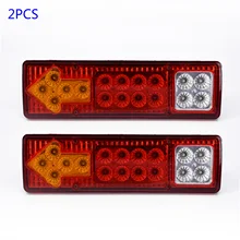 

1 pair 12V LED Rear Tail Lights Lamp 19LED 5 Function for Trailer Truck Car Caravan LED Rear Tail Light