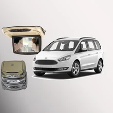 BigBigRoad для Ford Galaxy Автомобильный светодиодный цифровой экран на крыше с HDMI USB FM tv игры ИК пульт дистанционного управления откидной монитор DVD