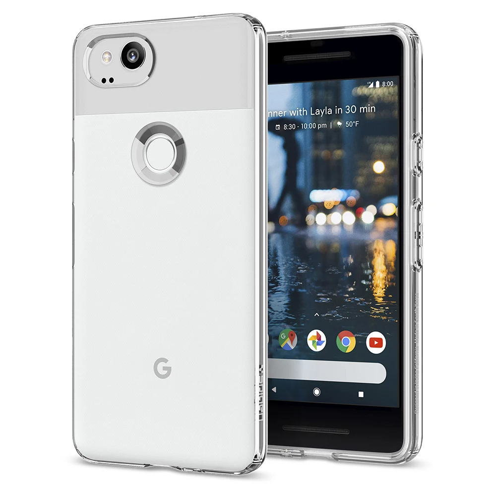 SPIGEN Google Pixel 2 Чехол жидкокристаллический чехол кристально чистый F16CS22272