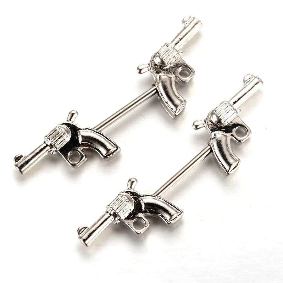 Aliexpress Buy 2pcs Mamilo Nipple Bar Surgical Stainless throughout Body Piercings For Sale