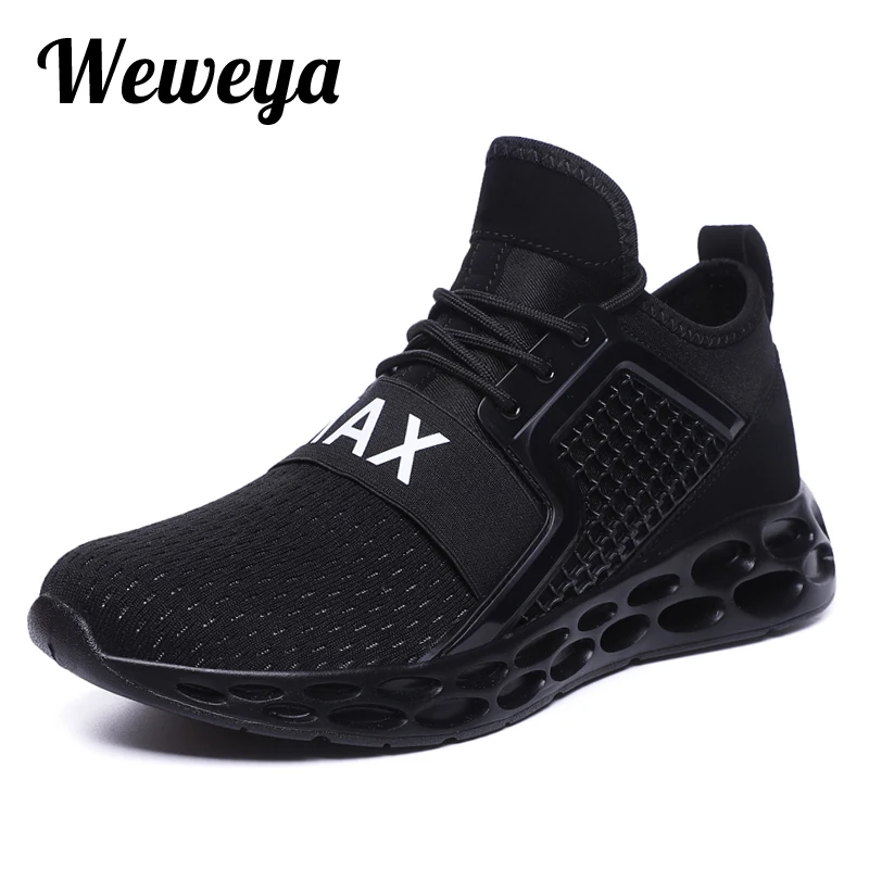 

Weweya Big Size 48 Tenis Cushion Sneakers Men Mesh Tenis Brand Man Shoes Male Footwear Flats Hollow Damping Platform Sneaker