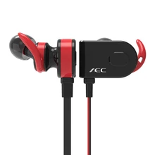 Caliente AEC Super Bass en la oreja auriculares auriculares estéreo inalámbricos Bluetooth 4.1 para auriculares deportes auricular estéreo del auricular para el iPhone Samsung