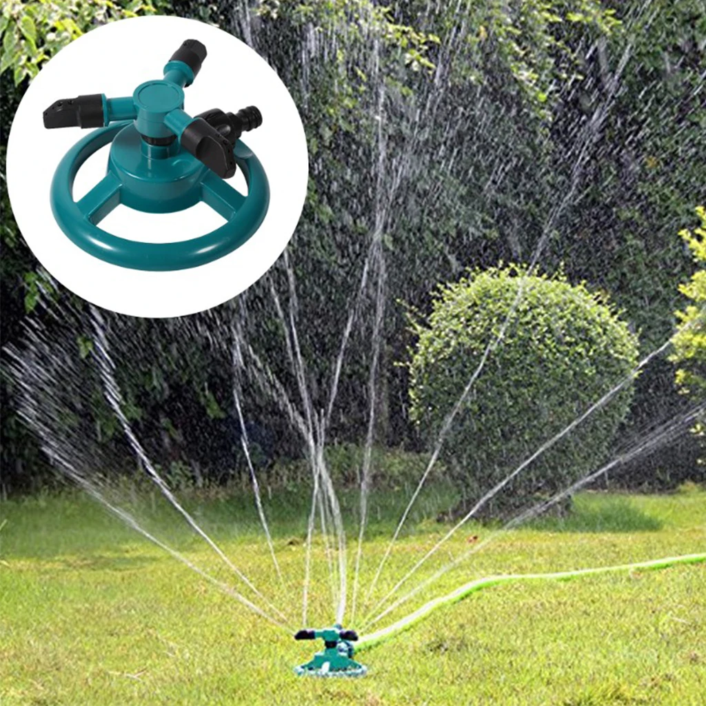 Lawn Sprinkler, Automatic 360 Degree Rotating Garden Water Sprinklers Lawn Irrigation System Pipe Hose Garden Tools