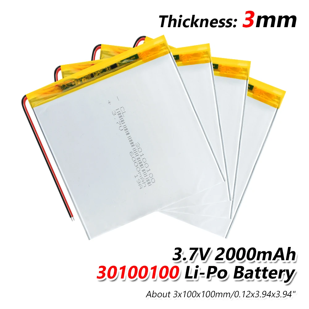 30100100 3,7 V 6000mAh литий-полимерный литий-ионный аккумулятор для MP4 MP5 gps psp мобильных карманных ПК электронных книг bluetooth