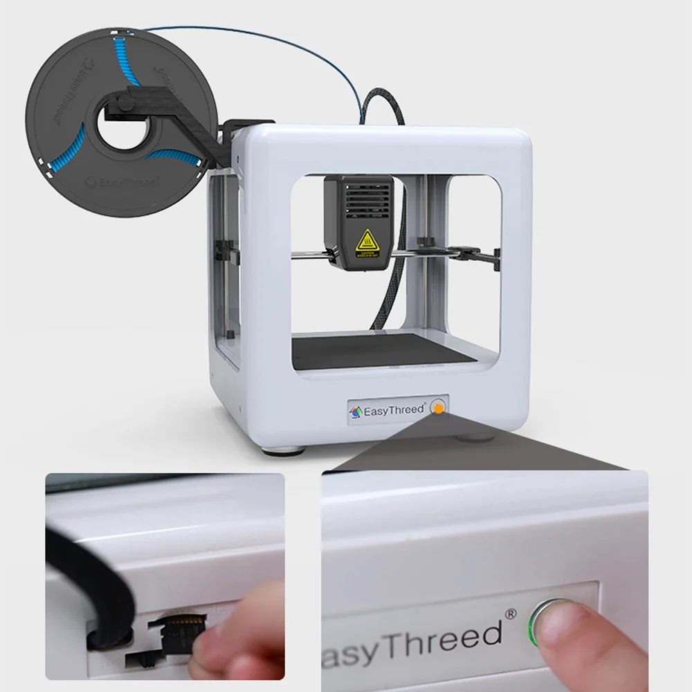 Easythreed Nano мини 3d принтер обучающий бытовой DIY Набор принтер один ключ печатная машина для Рождественский подарок для ребенка