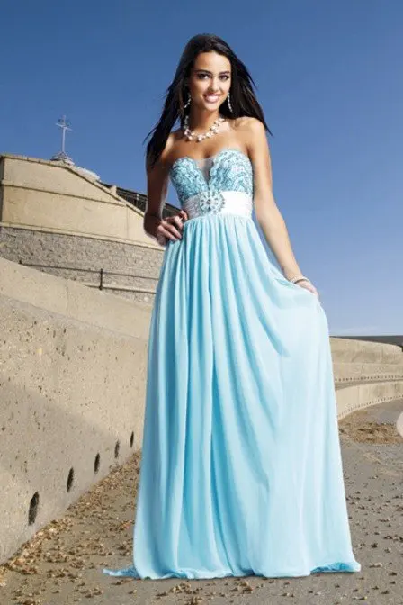 Y Evening Wear Sky Blue Color Formal Dress Whole Bz0830096 Y Evening Wear Sky Blue Color Formal Dress Whole Bz0830096 In Dresses From Weddings Events On Aliexpress Alibaba Group