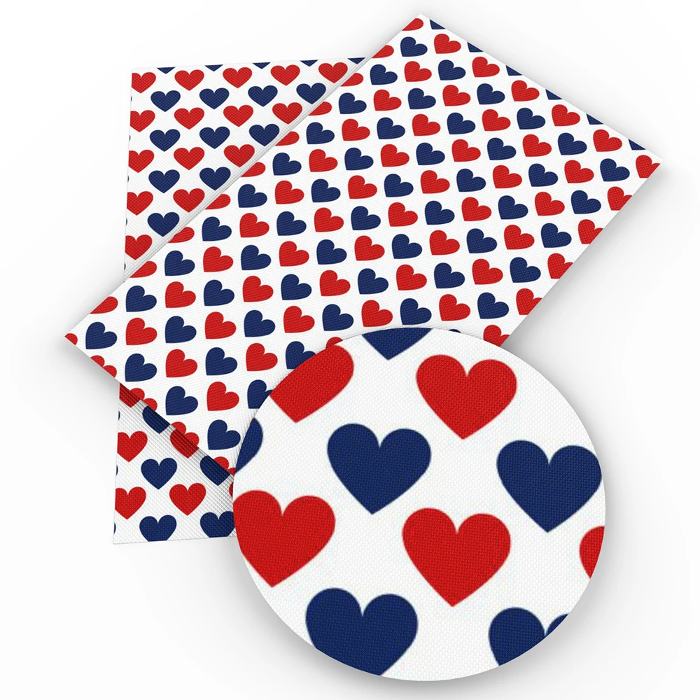 

David accessories 20*34cm heart faux artificial Synthetic leather fabric hair bow diy decoration crafts 1piece,1Yc3849