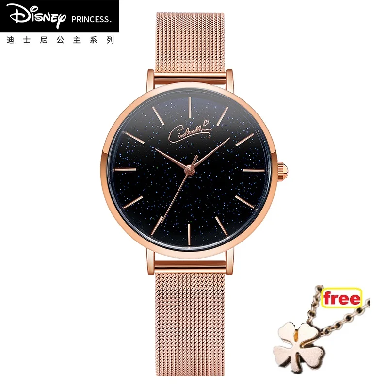 

DISNEY Luxury Women Watches Ladies Starry Sky Clock Fashion Diamond Female Quartz Wristwatches relogio feminino zegarek damski