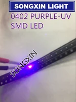 3000pcs UV/Colore viola 0402 SMD SMT Super Luminoso della lampada luci A LED diodi emettitori di luce Nuovo di Alta qualità 390-410nm 1.0*0.5 millimetri