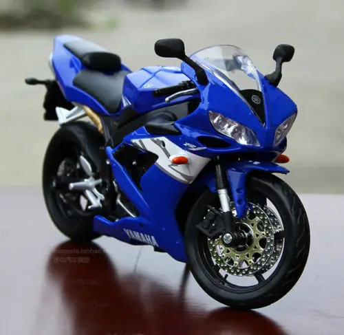 MAISTO 1/12 Масштаб литья под давлением модель синий YAMAHA YZF R1 мотогонок мото