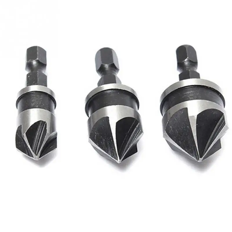 

3pcs/set Hex Countersink Set for Wood Metal Quick Change Drill Bit Tools
