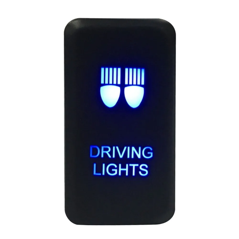 12v 24v Rocker Switch Spst Push Button Two Lights Blue For Toyota Diy Alien Car Truck Parts Parts Accessories Fusionmagazine Org