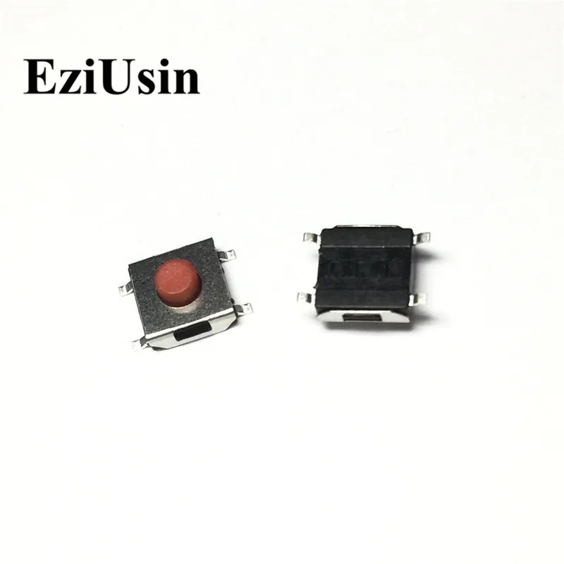 EziUsin 6*6*3,4 красный 4P ЖК-монитор для ноутбука клавиатура сенсорная кнопка автомобильный пульт дистанционного управления Переключатель прерыватель планшет PCB