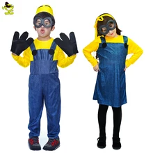 Детские костюмы миньонов; карнавальные вечерние костюмы на Хэллоуин; маскарадный костюм из мультфильма «Гадкий я»; маскарадный костюм для мальчиков и девочек