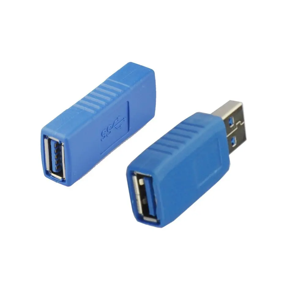 2pcs USB 3.0 Type A Male to Male And Female to Female Adapter Bridge