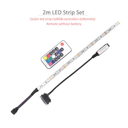 Vibrant LED Strip Light with Wireless Remote Control - 12V RGB SMD 5050 (2M LED Strip Set)
