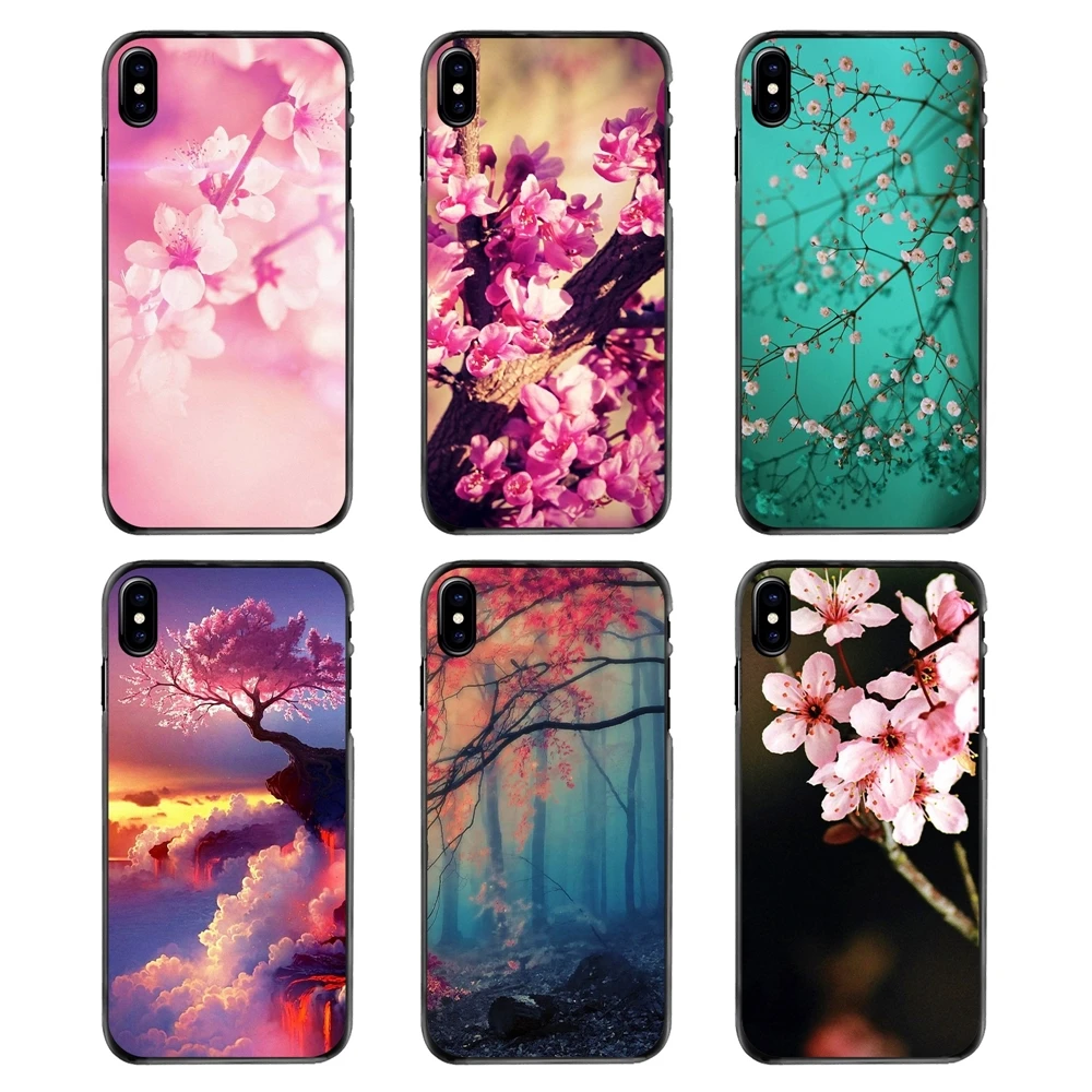 Hard Phone Skin Case Pink sakura Flower Japan Cherry blossoms For Samsung Galaxy A3 A5 A7 A8 J1 J2 J3 J5 J7 Prime 2015 2016 2017 |