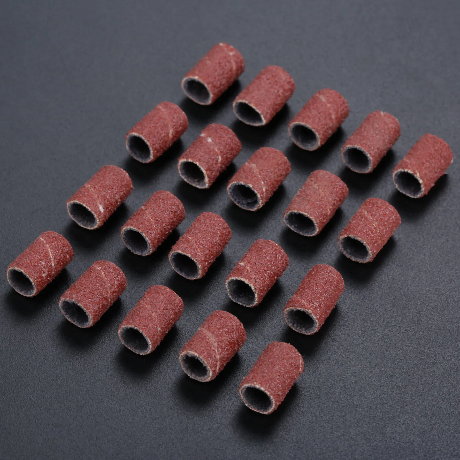 100Pcs Sanding Bands Nail Power Drill Accessories Electric Drill 80 Bits Sandcloth Refillable Sanding Sleeves Replacement