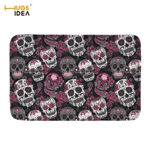 HUGSIDEA классические ковры с принтом сахарного черепа украшение домашний коврик у входной двери Нескользящие коврики для ванной комнаты кухонный коврик