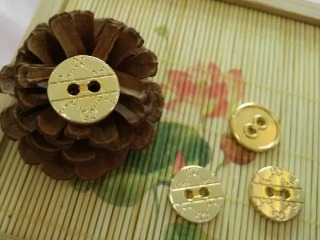 NO1 size 15mm 10 шт., Новая высококачественная Золотая куртка из металлического сплава, пальто на пуговицах, рубашка, хлопковое пальто, размер кнопки 15 мм - Цвет: NO1 size 15mm