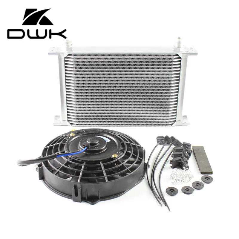 DWK-Universal 25 Row AN10 25Rows Engine Oil Cooler+ 7&quot Cooler Fan OA-25SL-F | Автомобили и мотоциклы