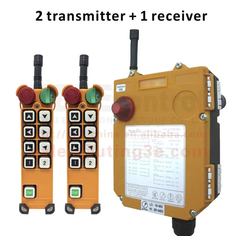 

Telecontrol F24-8D(include 2 transmitter and 1 receiver)/Radio Remote Control /wireless remote control/Uting remote control