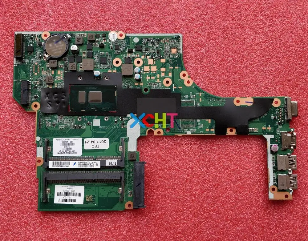 Для HP ProBook 450 G3 830931-601 830931-001 w I5-6200U CPU DA0X63MB6H1 Материнская плата ноутбука