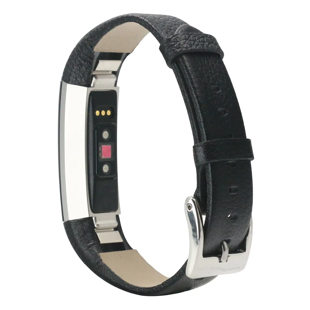 Leather Wristband Adjustable Replacement Accessories Strap with Buckle For Fitbit Alta (HR) Band (3)