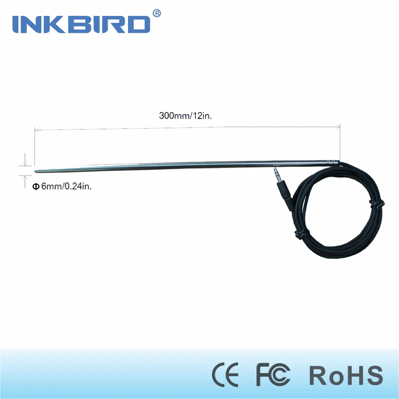 Термостат Inkbird 12 &quotNTC нержавеющий зонд термопара переходник типа Мама папа для