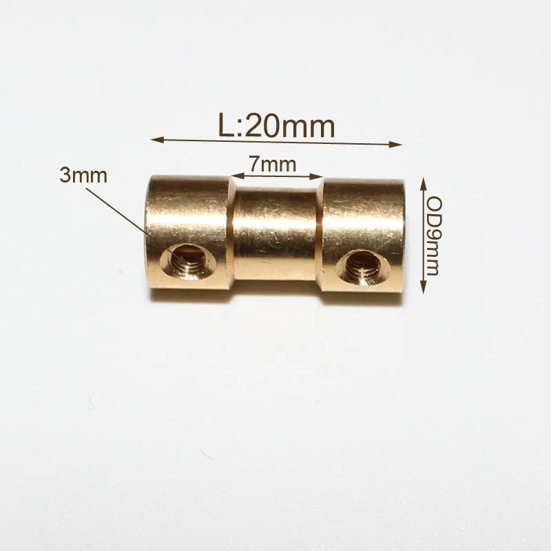 10 комплектов OD9L20 3x4 мм Жесткая метра двигателя муфта 3 мм до 4 мм муфты, передачи части разъема HM аксессуары