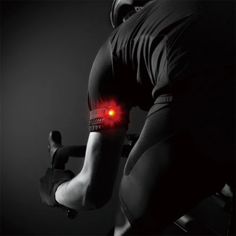 Flash Deal Cycling Wearable Warning Light Arm Band Pants Band Leg Strap Belt Runing Flashing Lamp Accessories CATEYE Bicycle Safety Lights 3