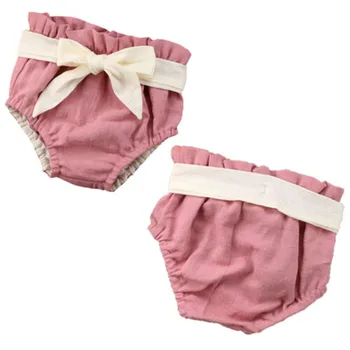 

Cotton Infant Baby Girl Boy Shorts PP Pants Nappy Diaper Covers Bowknot Bloomers