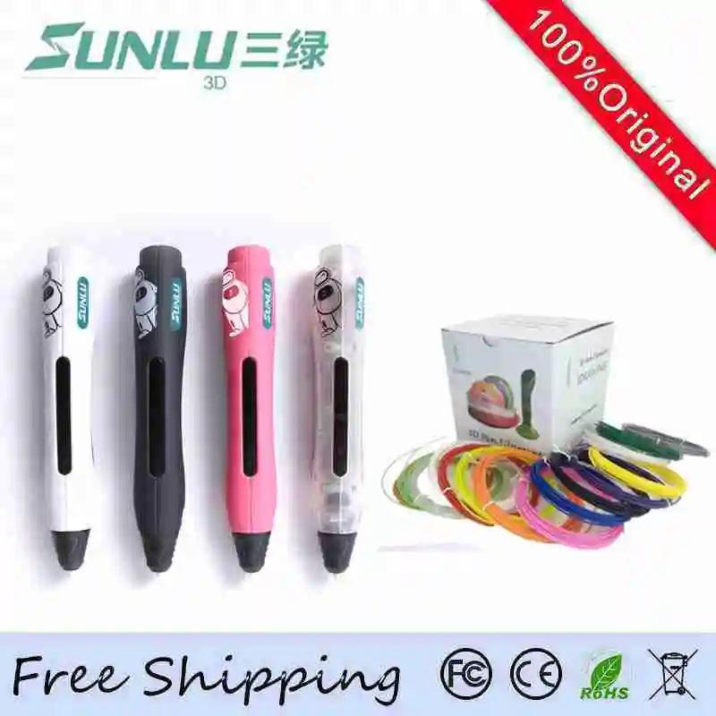 Original SUNLU 5TH Generation 3D Pen 20Color Filament Intelligent Temperature Sensing Upgraded 3D Pens 1 Button