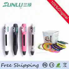 Оригинал SUNLU 5-ГО Поколения 3D Pen + 20 Цвет Нити Интеллектуальный Датчик Температуры Обновлен 3D Ручки 1 Кнопки Управления