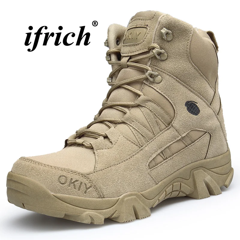Militar Exército Homens Para Botas Mens Tendência Do Nova Táticas Top De Quality Beige Com Tamanho Moda Sapatos khaki Alta Zíper Grande fPBqW